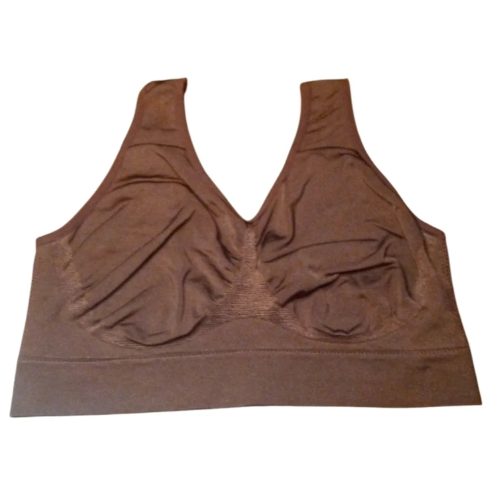 True Kind Throw On Everyday Bralette Chocolate Brown Size Medium